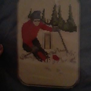 Skeeve wall Switch Plate Counted Cross Stitch Seal